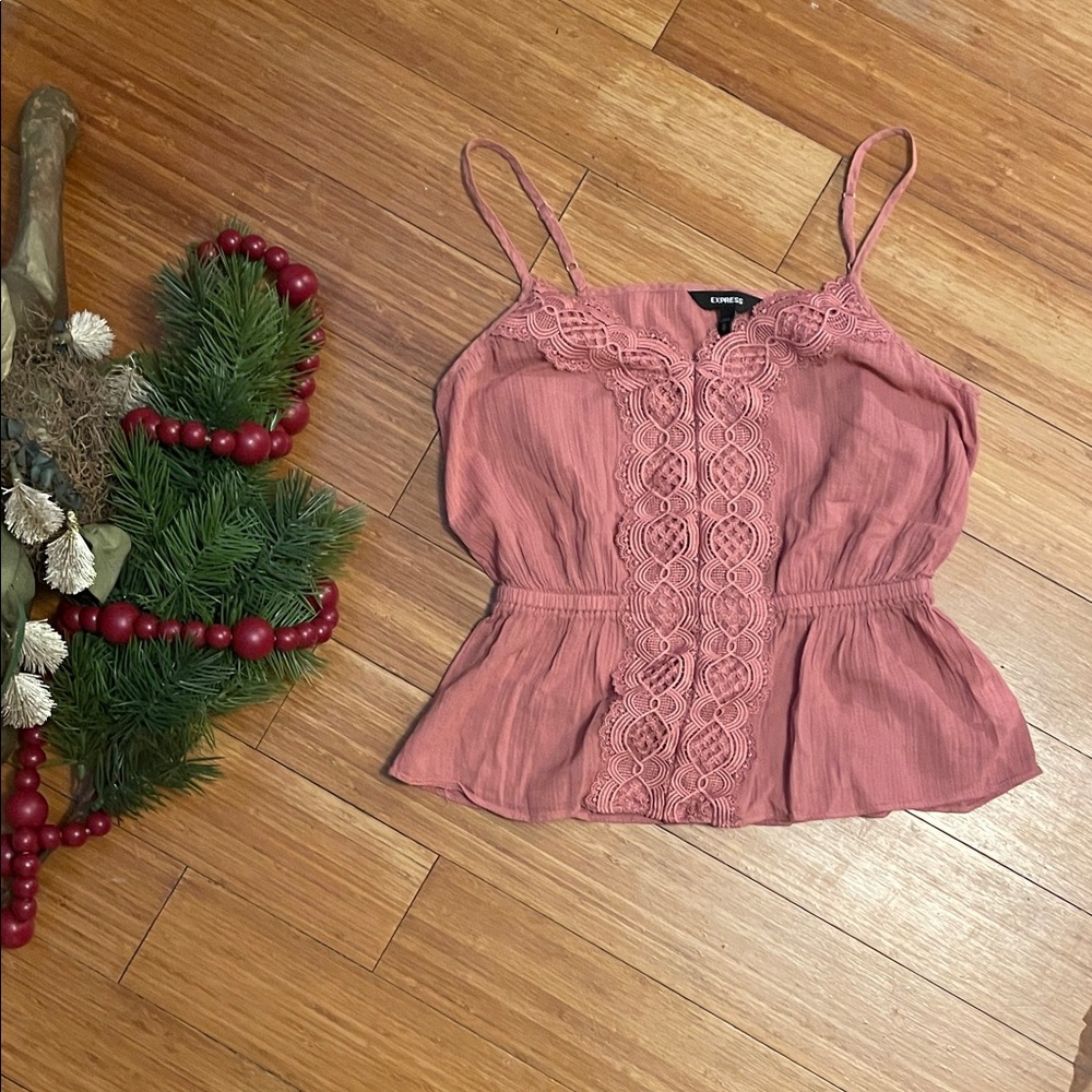 Express Pink Lace Camisole